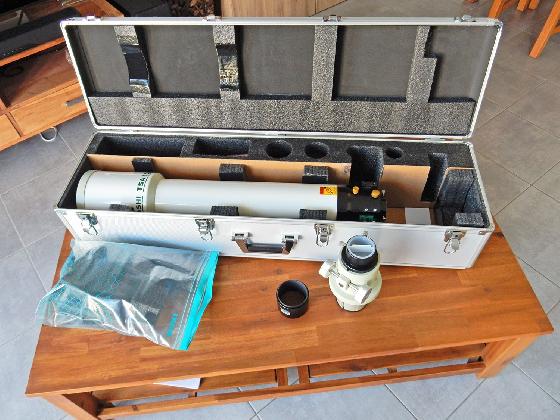Takahashi TSA-102N + FTF3035B-A + Réducteur TOA35-RD 0,7X + Bague TILT Skymeca + Valise Skywatcher