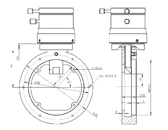 ZWO M68 OAG (diviseur optique), jamais utilisé + TIlt M68/M54