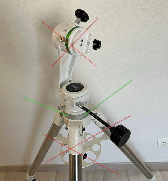 Base 3/8'' (pas congrès) Kepler pour trépied EQ5/EQ3/HEQ5