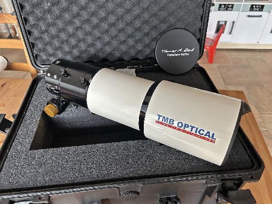 TMB-92SS avec Feathertouch 3’’ FTF3025B-A neuf + colliers Primalucelab + valise Geoptik