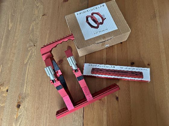 TMB-92SS avec Feathertouch 3’’ FTF3025B-A neuf + colliers Primalucelab + valise Geoptik