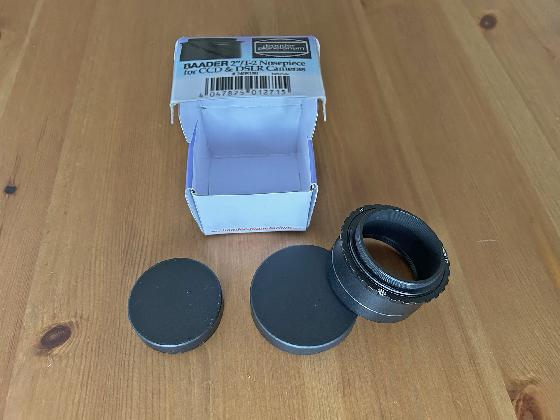 Renvoi coudé coplet Baader maxbright filetage T2 2456100 Sitall + Click lock 2956242 + nez coulant 50,8mm 2408150