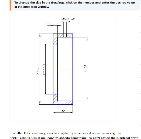 Bague pour Coronado SM60 pour diamètre intérieur de lunettes 100-105mm max.