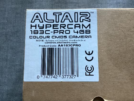 Altair astro hypercam 183C USB3 accessoires 