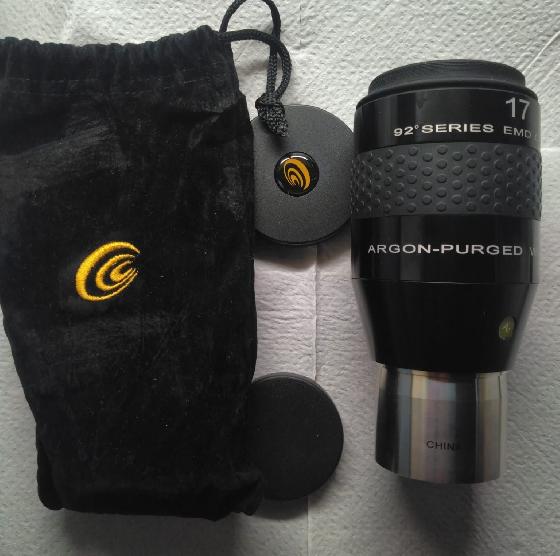 Oculaire NEUF 17 mm EXPLORE SCIENTIFIC 92° LER (50.8mm/2")