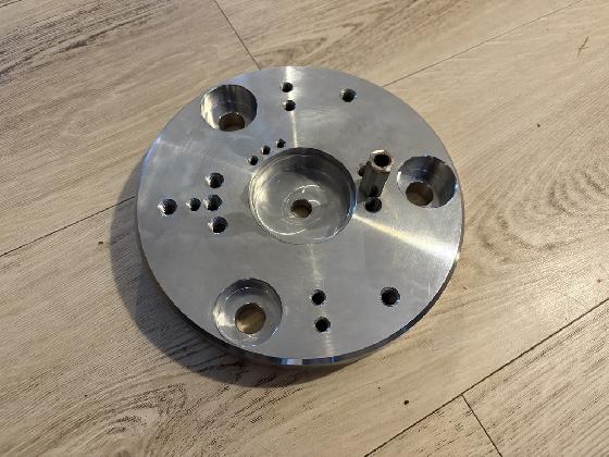 Platine Skymeca inox pour monture EQ