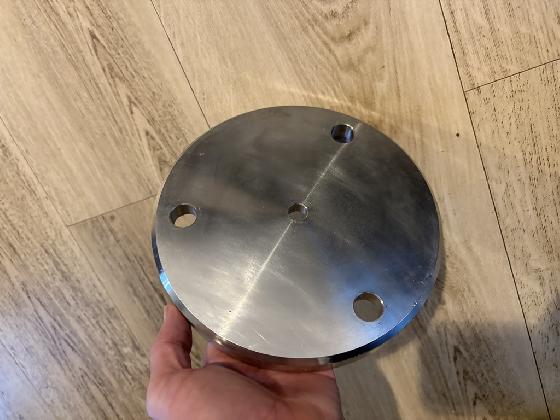 Platine Skymeca inox pour monture EQ