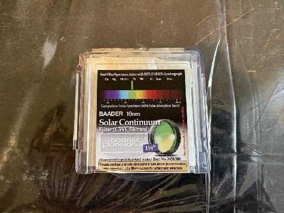Filtre Baader continuum 1.25"