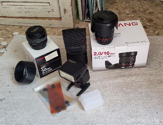 Canon 500D, 760D, filtre SCT dual clip, Samyang 16 f2 et Canon 50 f1.4