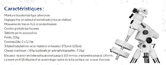 Monture NEQ5 - baisse