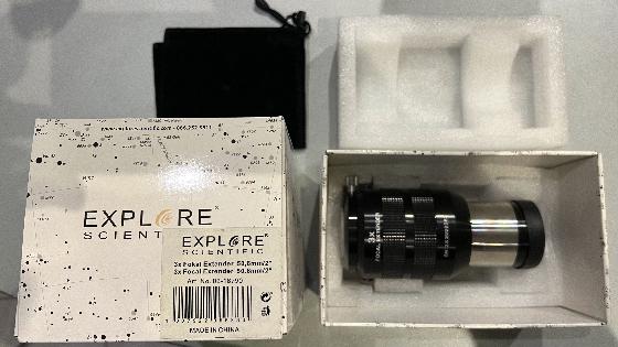Multiplicateur de focale 3x 50,8 mm / 2 pouces Explore Scientific