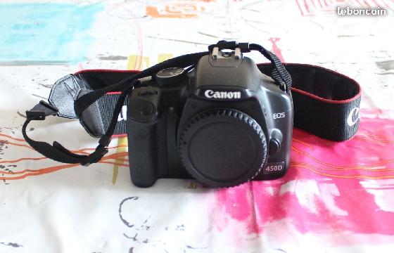 Canon 450D - boîtier nu + batteries