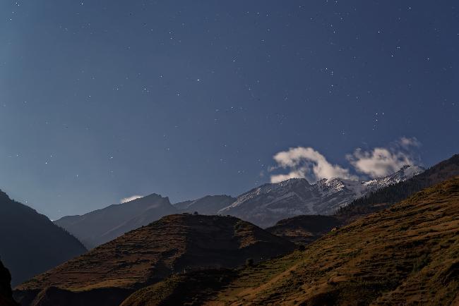 Clair de lune au Dolpo, Népal