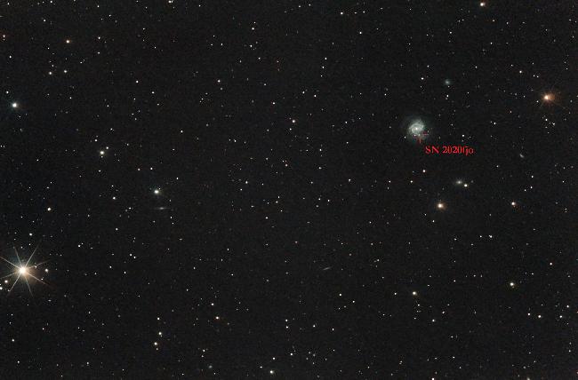 La galaxie de l’enflure et sa 8ème supernova