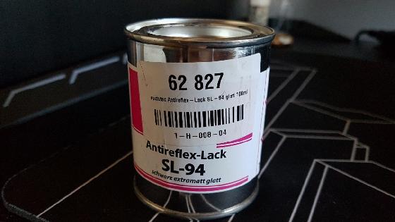 Peinture noire ultra-flat lisse 100ml