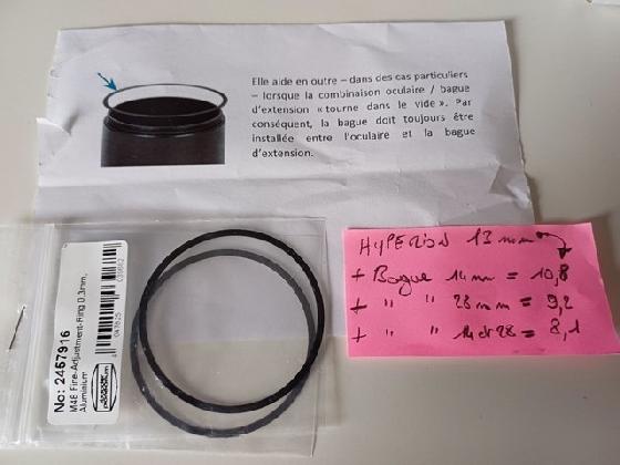 hypérion 13 mm + bagues + ring 0.3