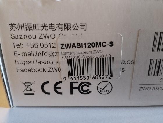 ZWO ASI 120MC-S USB3
