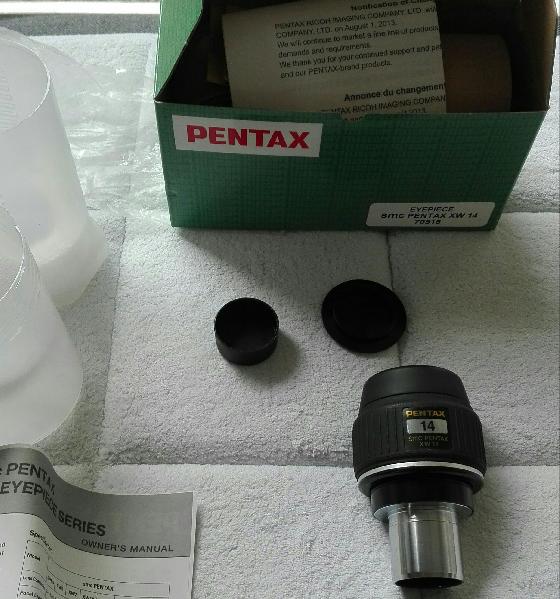 Oculaire Pentax XW14 70° 31,75mm 1ère main