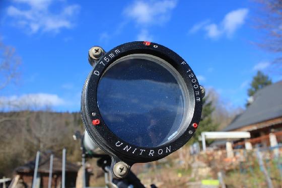 Lunette Unitron 75 mm