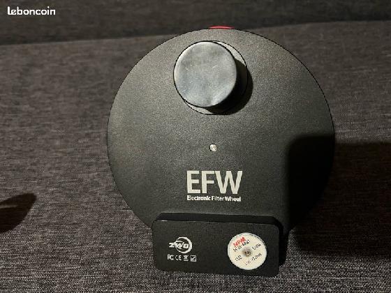 Roue à filtres EFW zwo 8 positions + 7 filtres LRGB et SHO