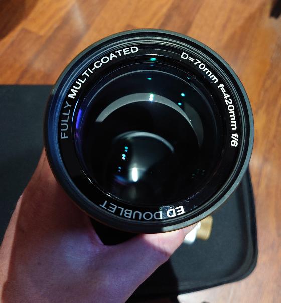 lunette 70ED carbone (meme que 70ed TS) + reducteur/correcteur 0,8x + valise