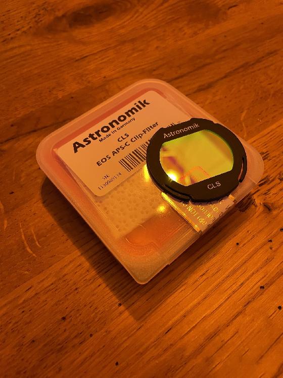 Canon 550d modifié avec Filtre Eos Clip Cls