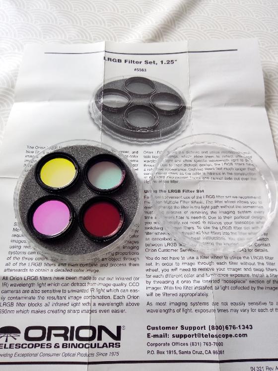 Roue à filtre / Filtres LRGB