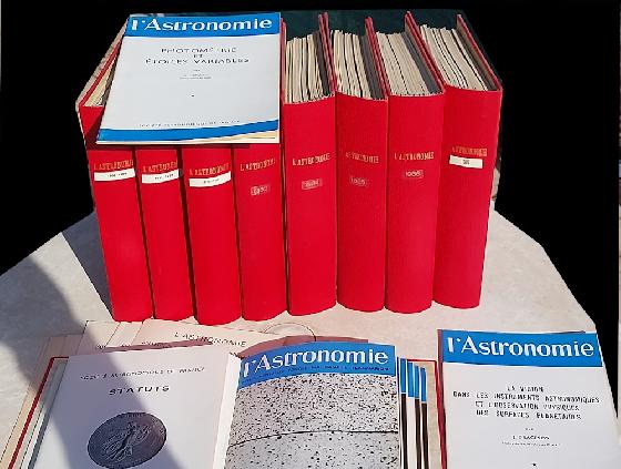Revues L'Astronomie (SAF) de 1962 à 1987