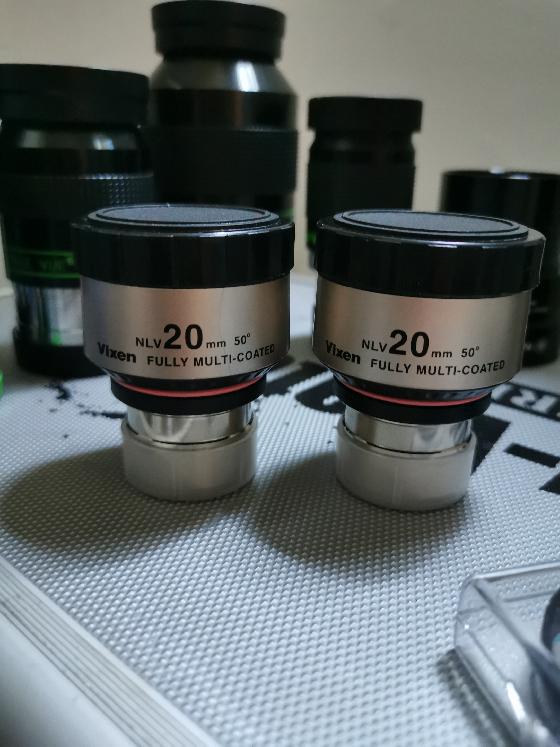 2 Plossls vixen NLV 20mn pour binoculaire 