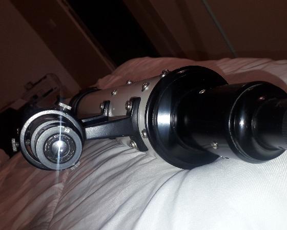 Lunette vintage  unitron polarex 75mm/ 1200mm 