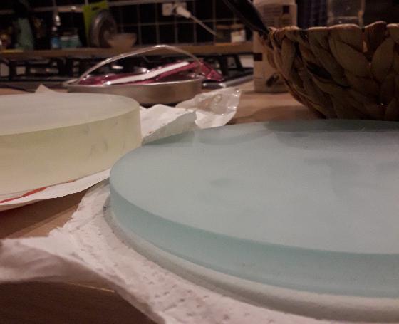 Disque pyrex 200mm F/6  douci à polir + outil(verre)