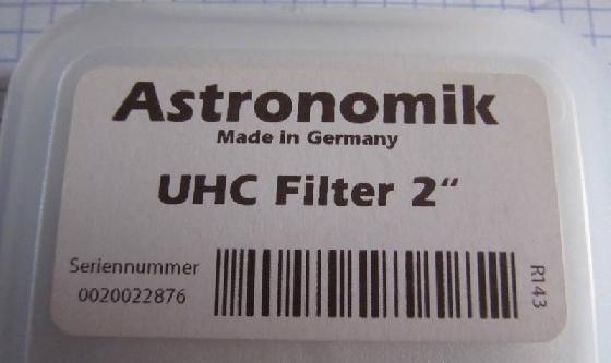 Filtre UHC Astronomik 50.8mm