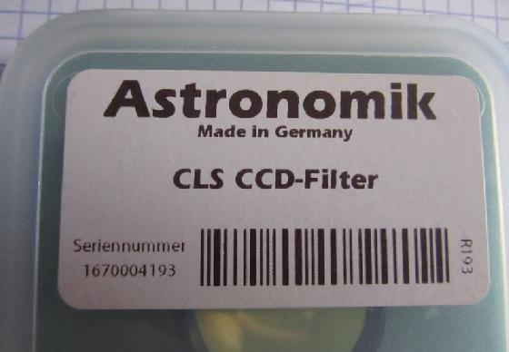 Filtre Astronomik 31.5 CLS CCD