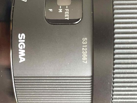 Objectif  Sigma 24mm 1.4 Art DG pour Canon EF