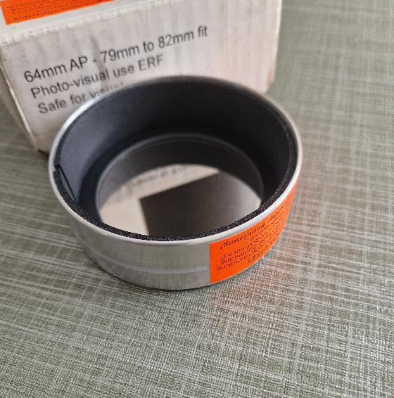 filtre solaire en verre pour petite lunette