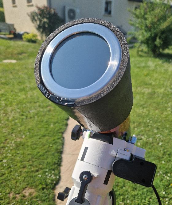 filtre solaire en verre pour petite lunette