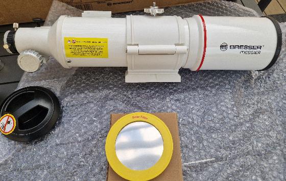 lunette Bresser 90/500 complète avec filtre solaire
