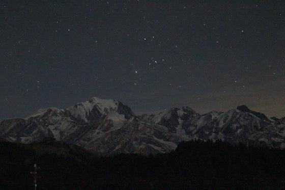 Taureau sur Mt Blanc