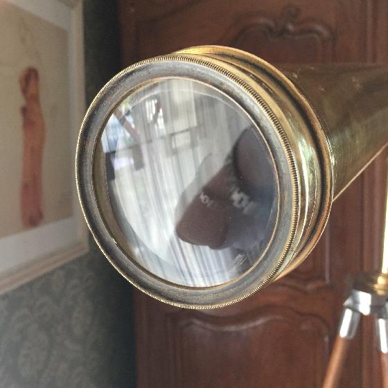 Rare grand télescope XIXème