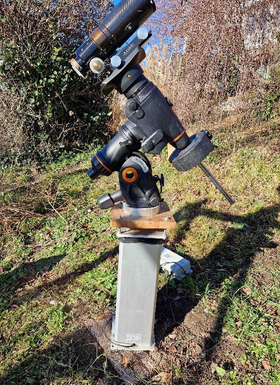 Celestron CGEM sur colonne télescopique