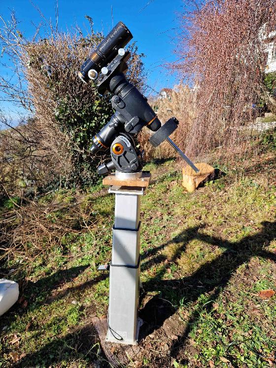Celestron CGEM sur colonne télescopique