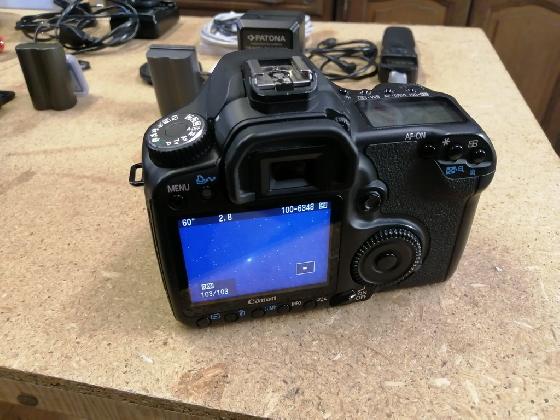 CANON EOS 40D défiltré-refiltré + accessoires+objectifs