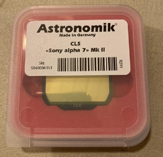 Filtre astronomik cls sony alpha 