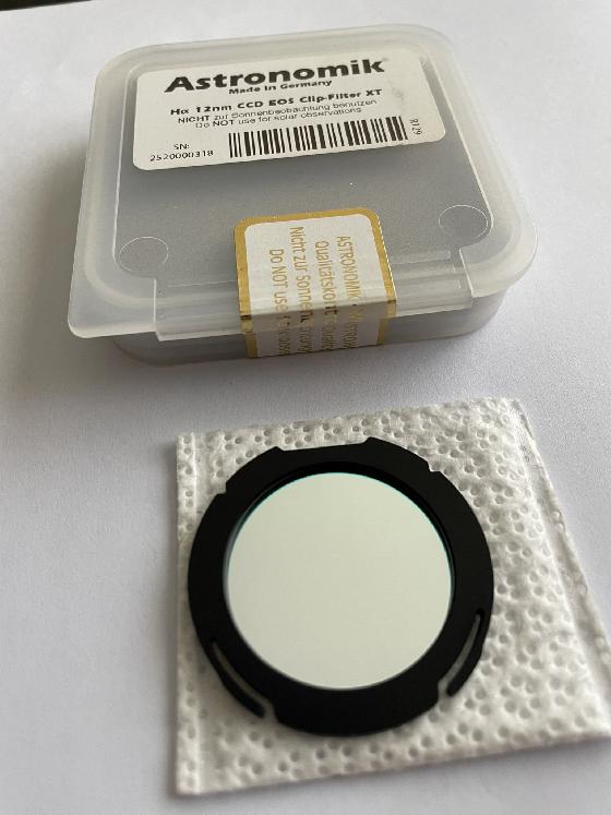 Filtre astronomik Eos clip H-alpha 12nm CCD XT