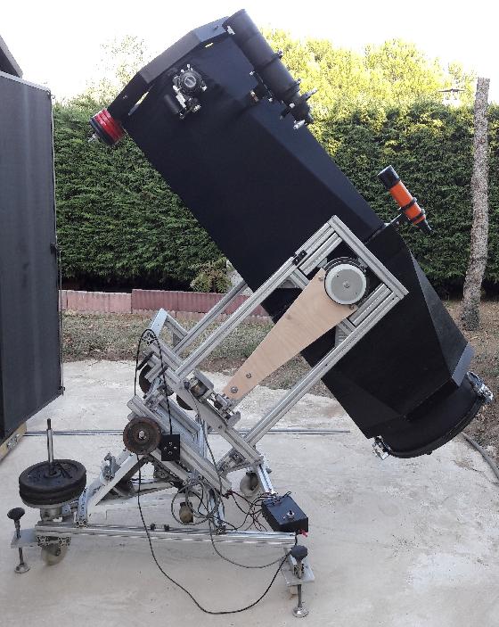 Monture équatoriale artisanale