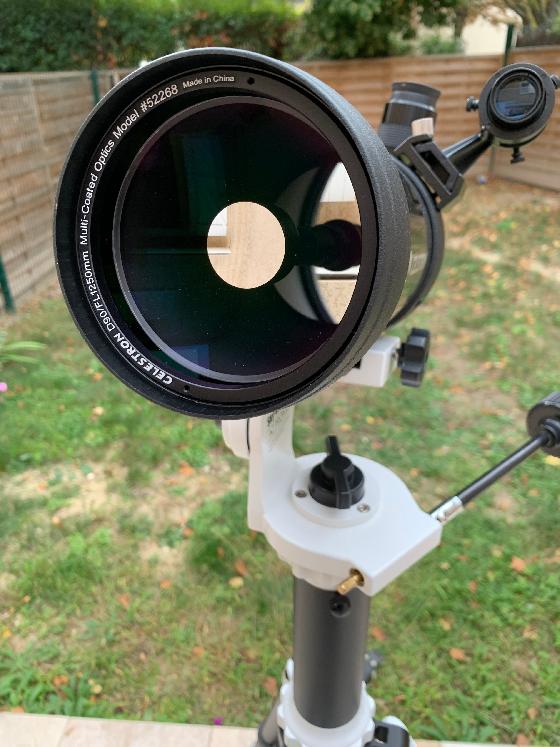 Celestron C90 avec monture Skywatcher AZ Pronto