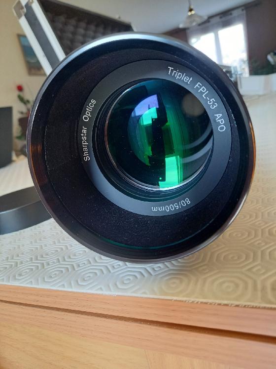 Lunette Triplet APO Sharpstar (Askar) 80/500 + correcteur