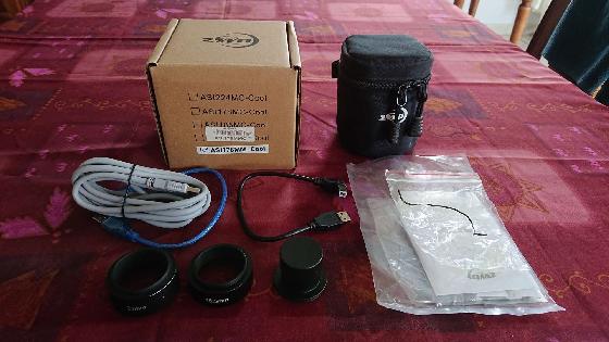 Caméra ZWO CMOS ASI178MMC Refroidie noir & blanc - Chip D=8,82 mm