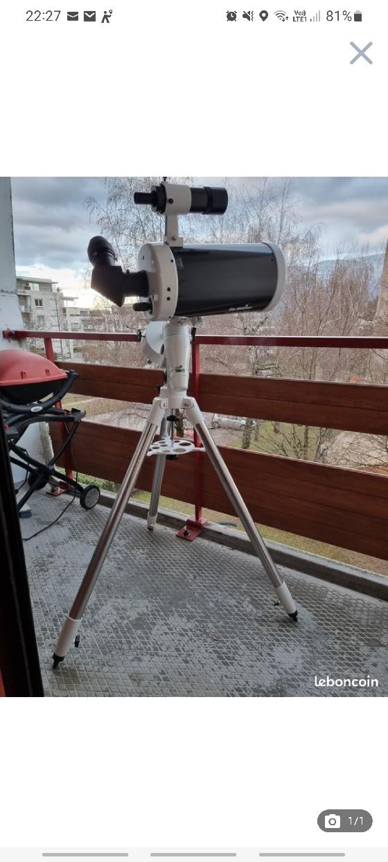 Telescope skywatcher maksutov 150/1800 EQ5 avec housse