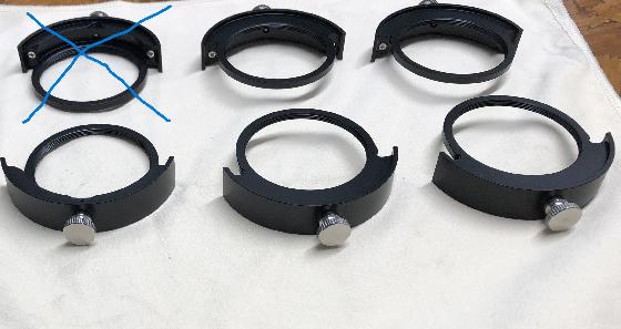 5 supports de filtres 2" de chez ZWO